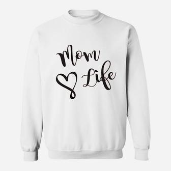 Mom Life Wife Mom Boss Cute Graphic Sweatshirt - Thegiftio UK