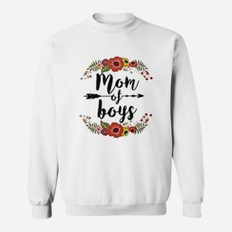 Mom Of Boys Floral Sweatshirt - Thegiftio UK