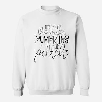 Mom Of Cutest Pumpkins In The Patch Sweatshirt | Crazezy