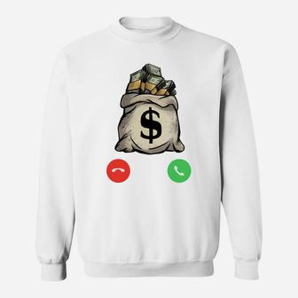 Money Calling Gang Ster Entrepreneur Christmas Hip Hop Gift Sweatshirt | Crazezy AU