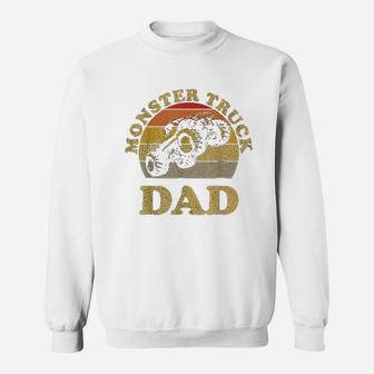 Monster Truck Dad Retro Vintage Monster Truck Sweatshirt | Crazezy