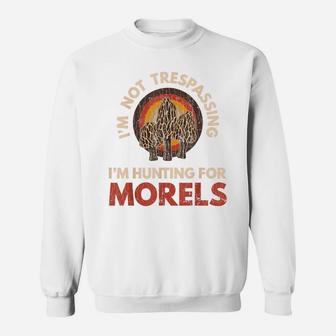 Morel Hunting Funny Mushroom Hunter Mycologist Graphic Sweatshirt | Crazezy