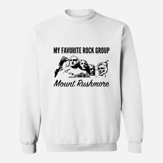 My Favorite Rock Group Mount Rushmore Sweatshirt - Thegiftio