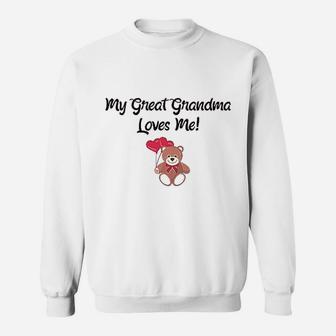 My Great Grandma Loves Me Sweatshirt | Crazezy DE