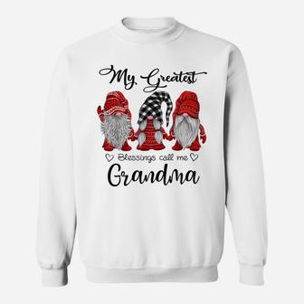 My Greatest Blessings Call Me Grandma Gnome Thanksgiving Tee Sweatshirt | Crazezy