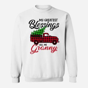 My Greatest Blessings Call Me Granny Xmas Gifts Christmas Sweatshirt | Crazezy CA