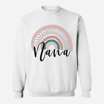 Nana Rainbow For Women Grandma Christmas Mother's Day Sweatshirt | Crazezy AU