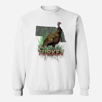 Nebraska Turkey Hunting Time To Talk Turkey Gift Sweatshirt | Crazezy