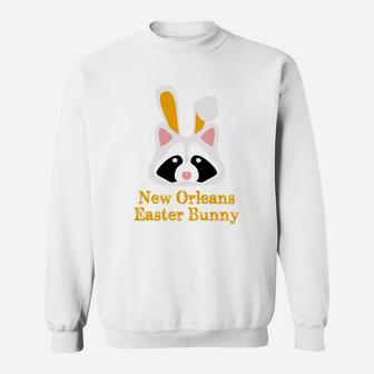 New Orleans Easter Bunny Raccoon Gift Sweatshirt - Thegiftio UK