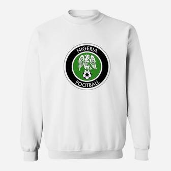 Nigeria Soccer National Team Retro Crest Graphic Sweatshirt | Crazezy