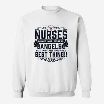Nurse Lover Not Real But Next Best Thing Frontline Medical Collection Sweatshirt | Crazezy