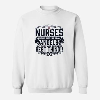 Nurse Lover Not Real But Next Best Thing Frontline Medical Collection Sweatshirt | Crazezy