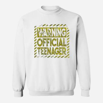Official Teenager Funny 13 Year Old Boy Gift Ideas Sweatshirt | Crazezy