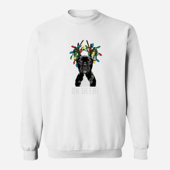 Oh Deer French Bulldog Shirt Funny Xmas Sweatshirt Sweatshirt | Crazezy
