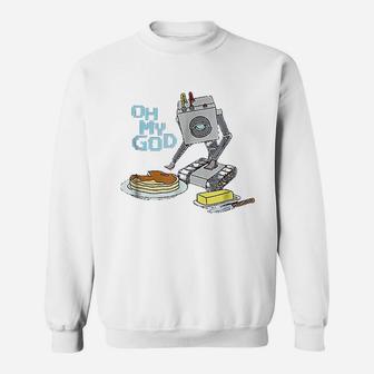 Oh My God Robot Sweatshirt | Crazezy