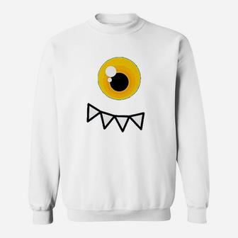 One Eyed Monster Monster Eyes Yellow Eyes Sweatshirt | Crazezy