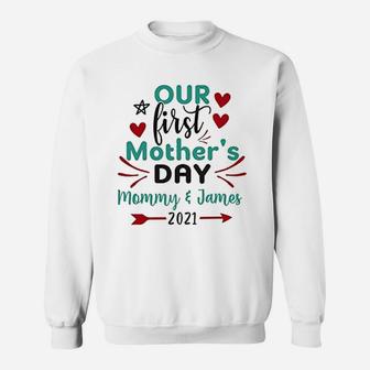 Our First Mothers Day Sweatshirt | Crazezy
