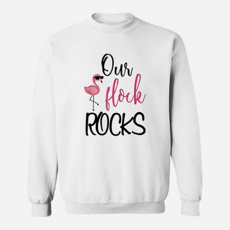Our Flock Rocks Flamingo Sweatshirt - Thegiftio UK
