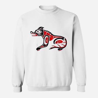 Pacific Northwest Coast Wolf Sweatshirt | Crazezy