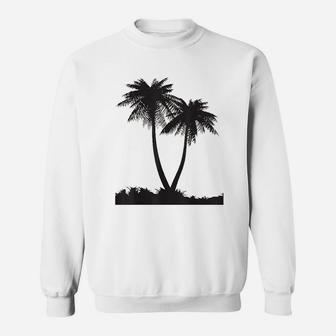 Palm Trees Silhouette Sweatshirt | Crazezy