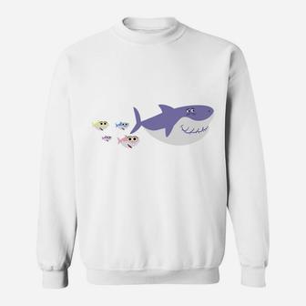 Papa Shark Doo Doo Christmas Gift Matching Family Pjs & Sweatshirt | Crazezy