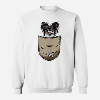 Papillion Dog Lovers And Pocket Owner Sweatshirt | Crazezy UK