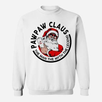 Pawpaw Claus Christmas - The Man The Myth The Legend Sweatshirt | Crazezy DE