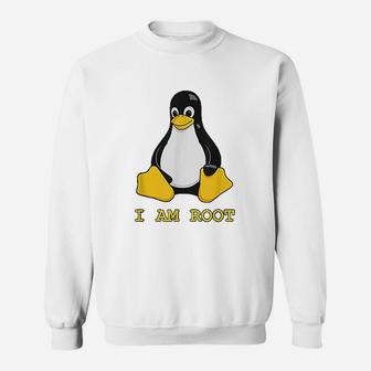 Penguin I Am Root Sweatshirt | Crazezy
