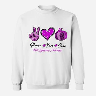 Ph Pumpkin Ribbon Rett Syndrome Awareness Month Costume Sweatshirt Sweatshirt | Crazezy DE