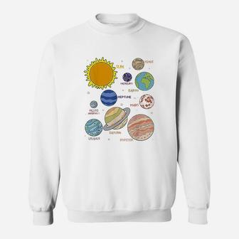 Planets Universe Astronomy Science Solar System Sweatshirt | Crazezy