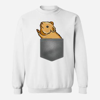 Pocket Hamster Funny Animal Cute Hamster In Pocket Sweatshirt | Crazezy AU
