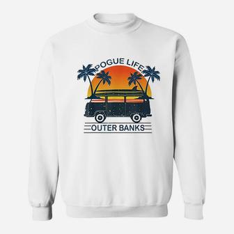 Pogue Life Outer Banks Retro Vintage Sunny Sweatshirt | Crazezy