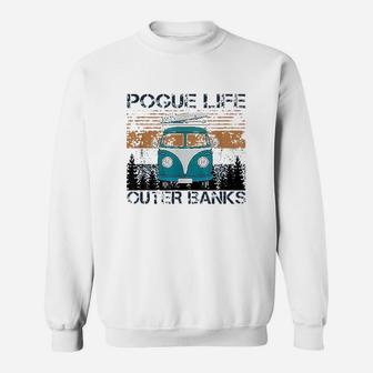 Pogue Life Outer Banks Retro Vintage Sweatshirt | Crazezy
