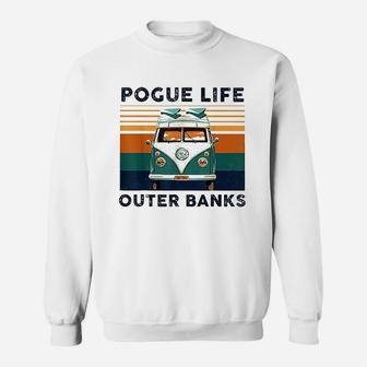 Pogue Life Outer Banks Retro Vintage Sweatshirt | Crazezy