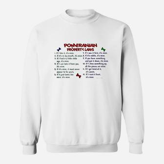 Pomeranian Property Sweatshirt | Crazezy