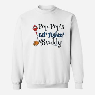 Pop Pop's Lil Fishing Buddy Sweatshirt | Crazezy