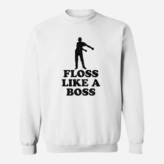 Poster Foundry Floss Like A Boss Dance Silhouette Sweatshirt | Crazezy DE
