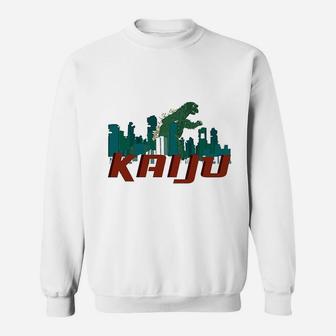 Poster Foundry Kaiju Destroying The City Sweatshirt | Crazezy AU