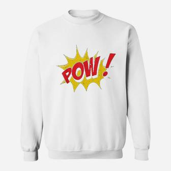 Pow Comic Book Cartoon Funny Pop Art Sweatshirt | Crazezy