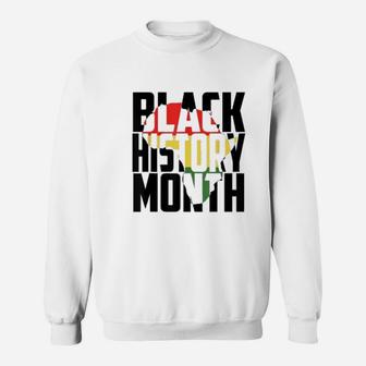 Pride Black History Month Africa Map Sweatshirt - Seseable