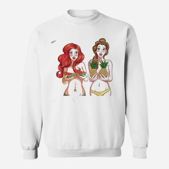 Princesses With Fruits Sweatshirt | Crazezy CA