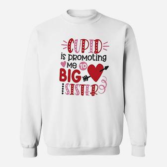 Promoted To Big Sister Sweatshirt | Crazezy CA