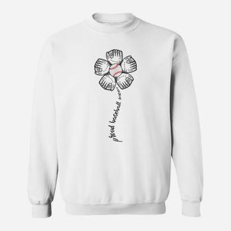 Proud Baseball Mom Shirt - Perfect Flower Design Gift Sweatshirt | Crazezy