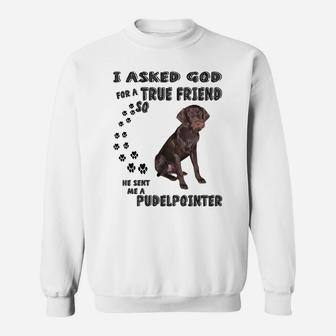 Pudelpointer Saying Mom Dad Costume, Pointing Hunting Dog Sweatshirt | Crazezy