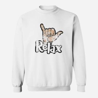 Relax Hang Loose Indoor Skydiving Wind Tunnel Flying Sweatshirt - Thegiftio