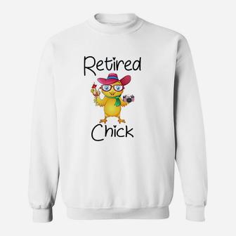 Retired Chick Chicken Sweatshirt | Crazezy DE
