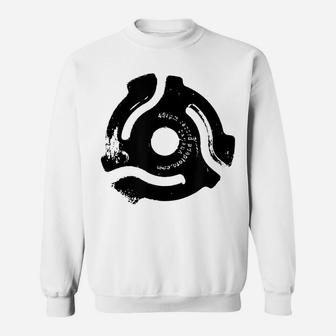 Retro 45 Rpm Record Spacer Sweatshirt | Crazezy