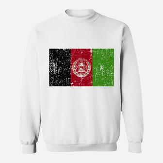 Retro Afghanistan Flag Vintage Afghan Flag Afghan Sweatshirt | Crazezy