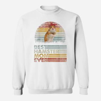 Retro Best Hamster Mom Ever Shirt Animals Lover Sweatshirt | Crazezy UK
