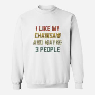 Retro Chainsaw Gifts For Men Logging Gear Tree Trimmer Gifts Sweatshirt - Thegiftio
